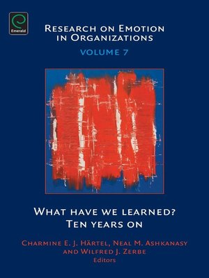 cover image of Research on Emotion in Organizations, Volume 7